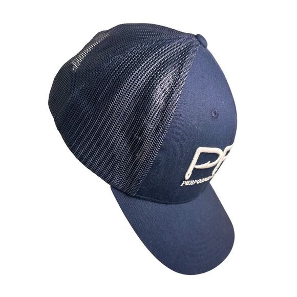 Columbia PFG Fishing Mesh Ball Cap Hat Performance Gear Snapback Navy Blue - Picture 7 of 16